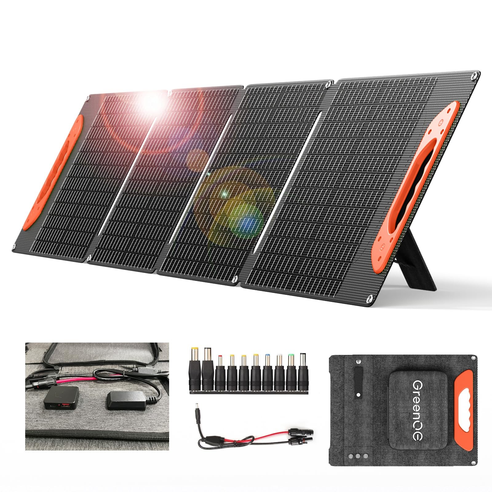 GREENOE 100 Watt Foldable Solar Panel, High Efficiency Solar Panels Portable …