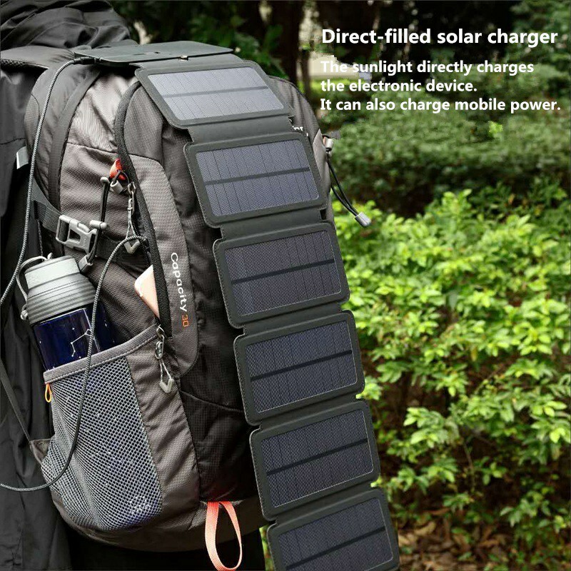 Folding Solar Panel – USB Phone & Power Bank Charger, Camping, Backpacking