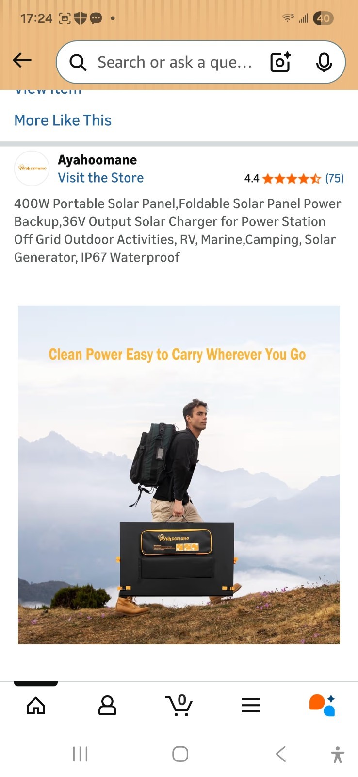 2 SOLAR PANELS-Folding 800 Watts