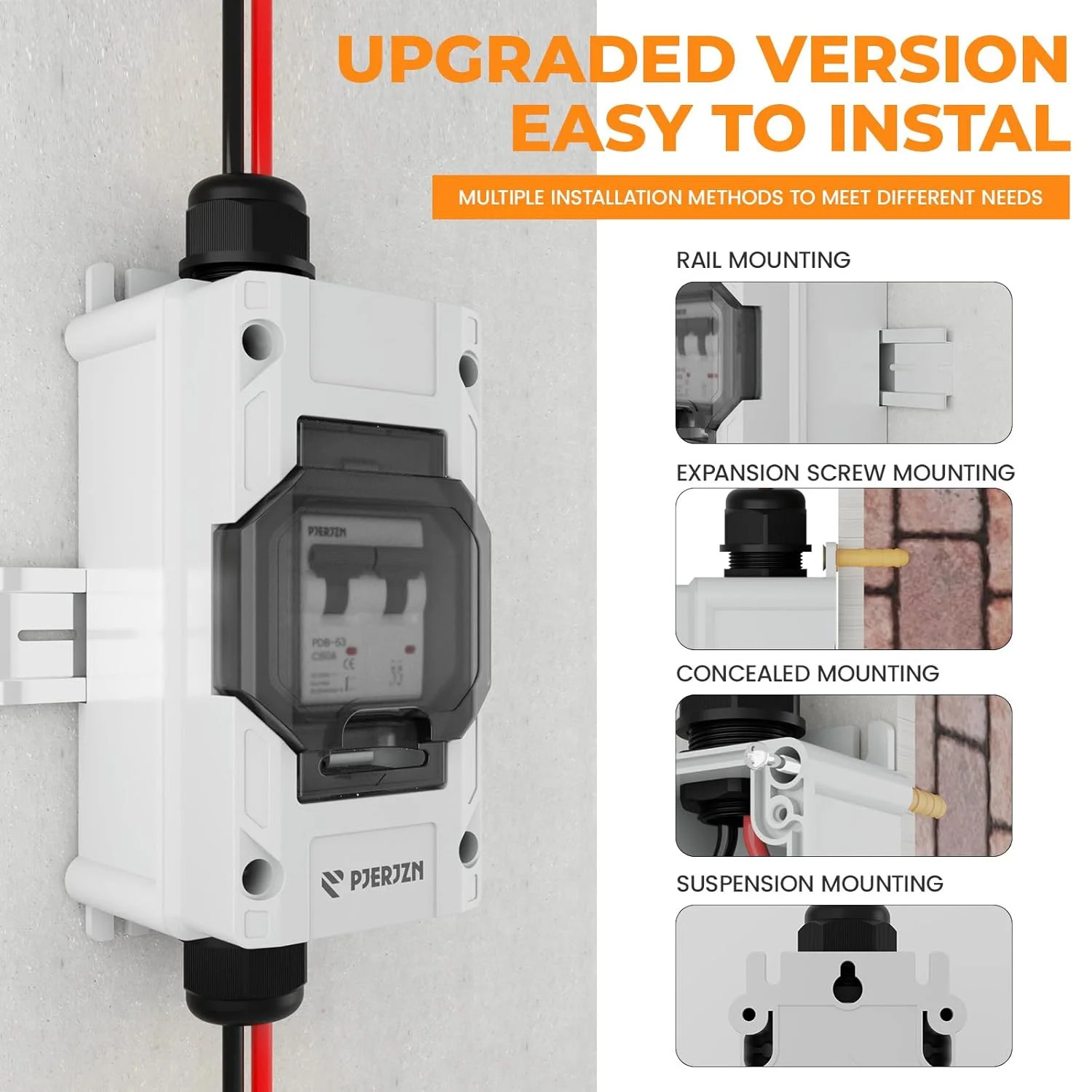 Solar Panel Disconnect Switch 10-60A 1000V Solar Disconnect Switch Outdoor PV Is