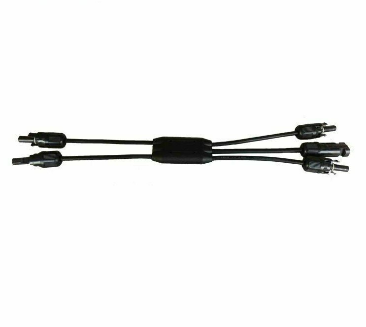 Solar Panel PV Cable Y Branch Wear-resisting Copper Tin Plate Anti-UV Connector