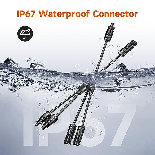 Solar Panels Connectors Y Branch Parallel Adapter Cable Wire Plug Tool Kit