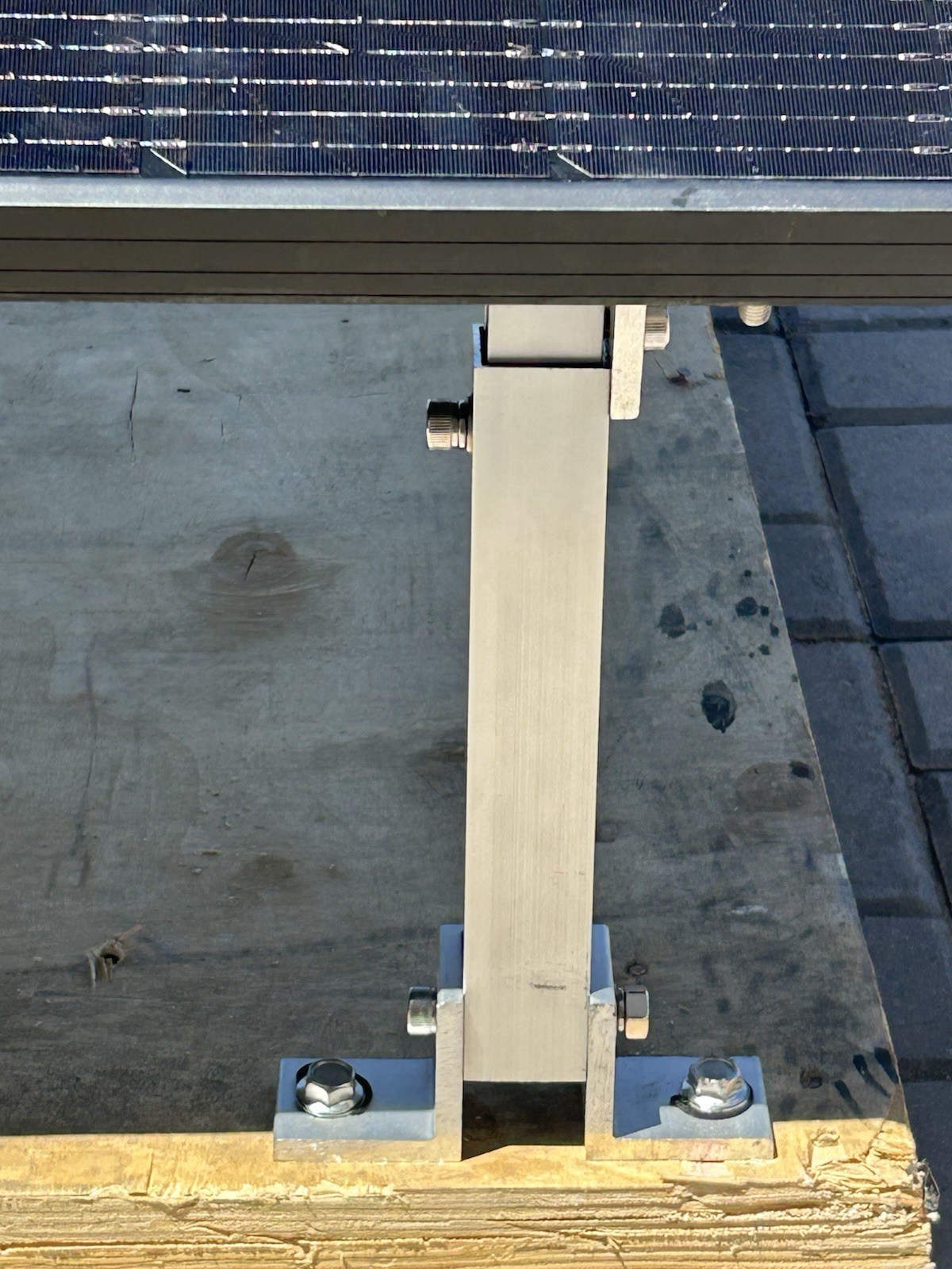 Adjustable Solar Panel Mount Brackets,with Tilt Legs on Flat Surface for RV,Roof