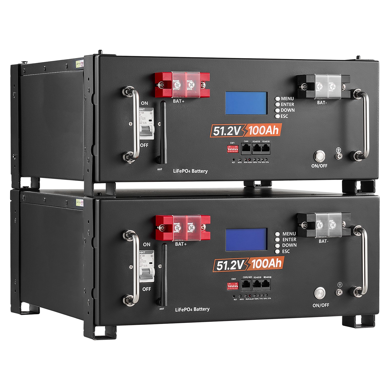 Uimoso Home Backup Power Station 5120Wh LiFePO4 Battery with 5000W AC Inverter