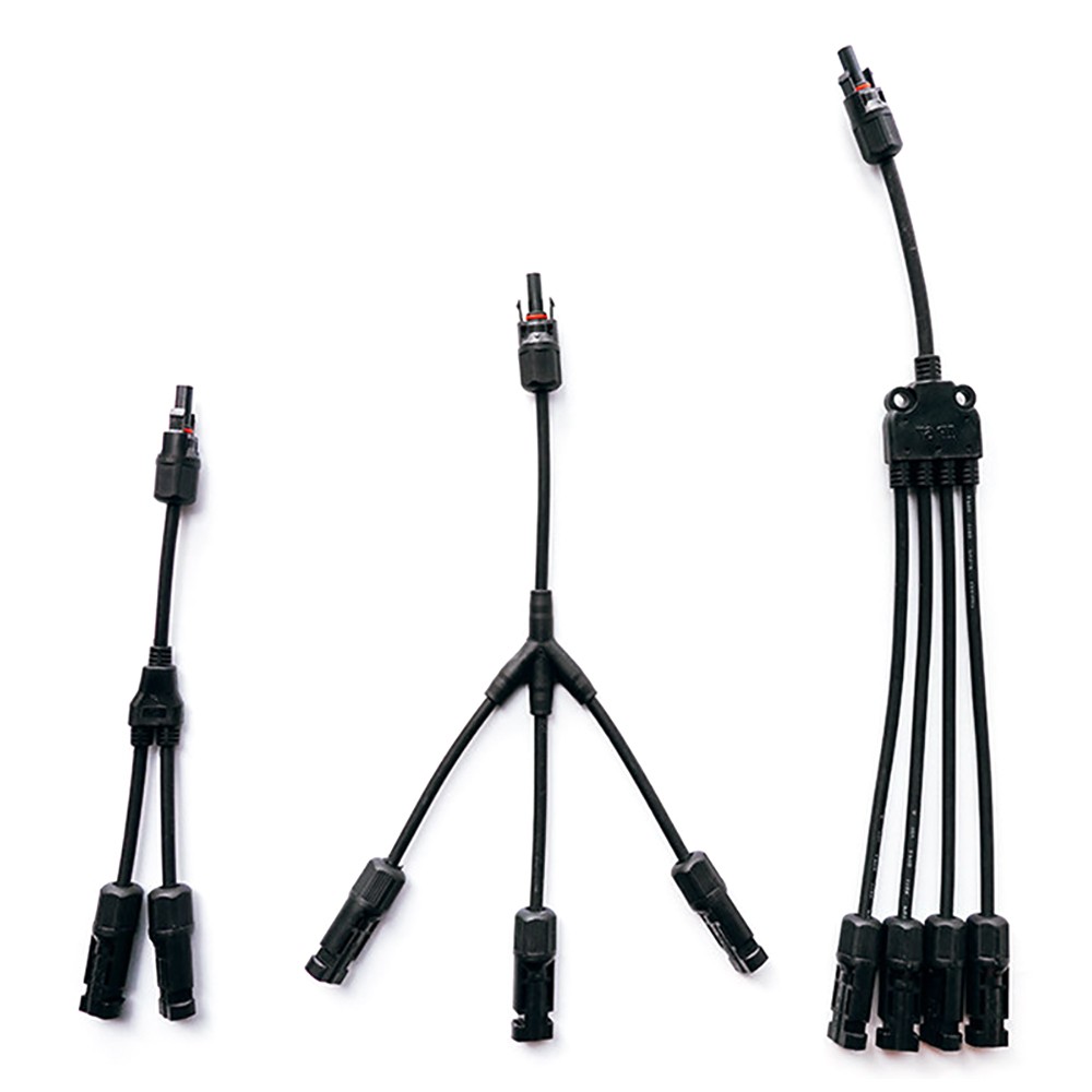 1 to 2/3/4 Branch Solar Panel Connector Splitter, Parallel PV Panel Y Pair