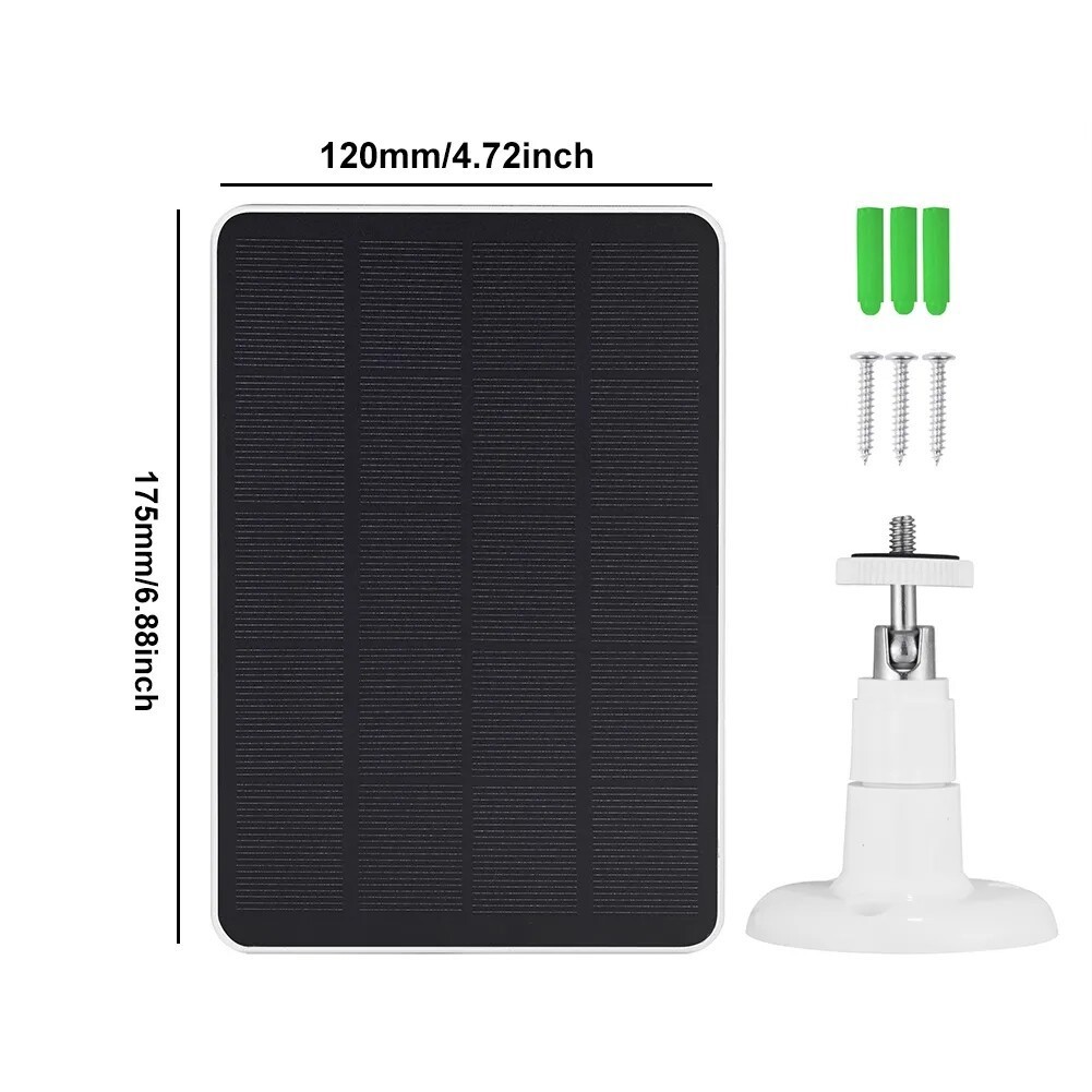 Solar Panel 4W Kit for Ring Spotlight Camera/Ring Stick Up Indoor/Outdoor Camera