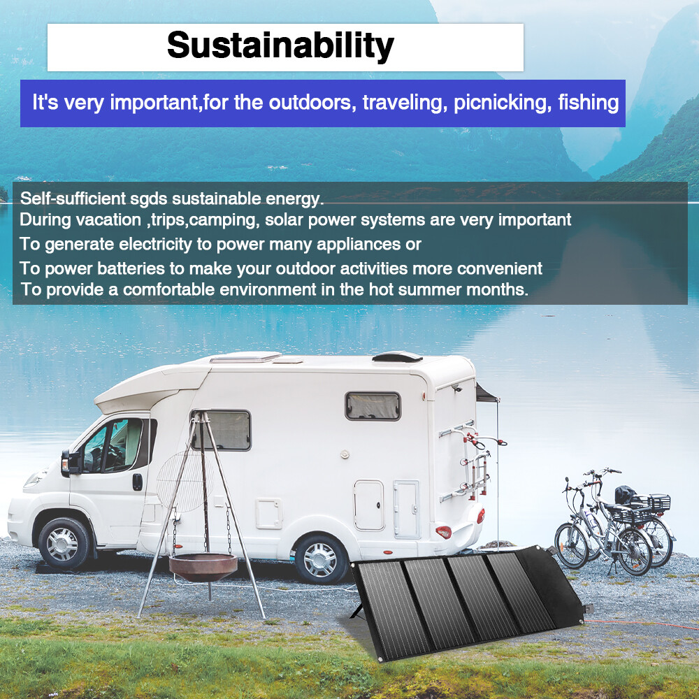 120W 200W 300W Solar Panel Monocrystalline Flexible Off Grid for Powerstation