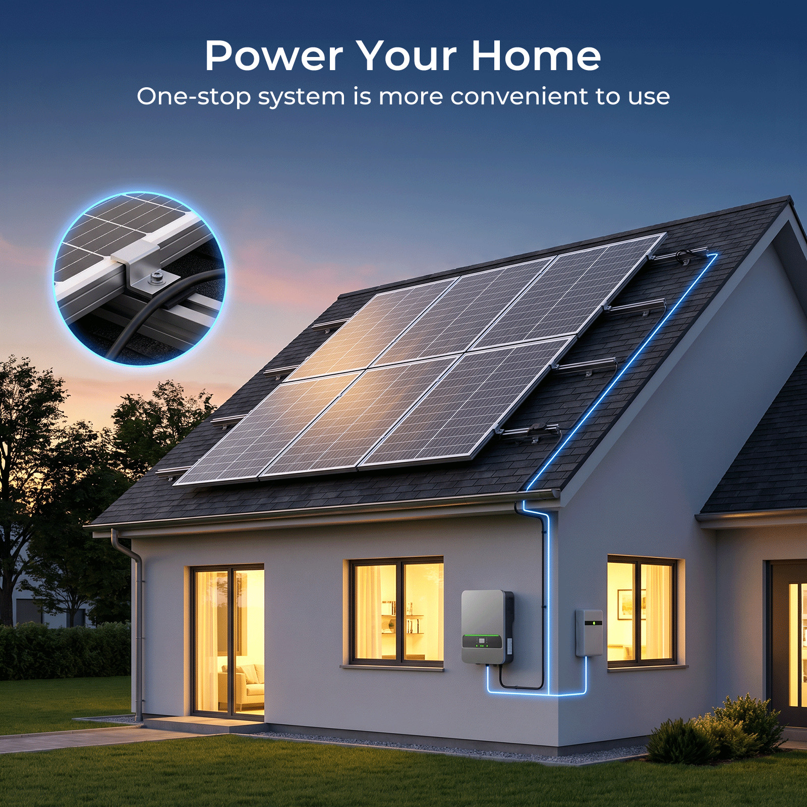 100W-1000W 18BB Mono Solar Panel Camping Home Off Grid Caravan High-Efficiency