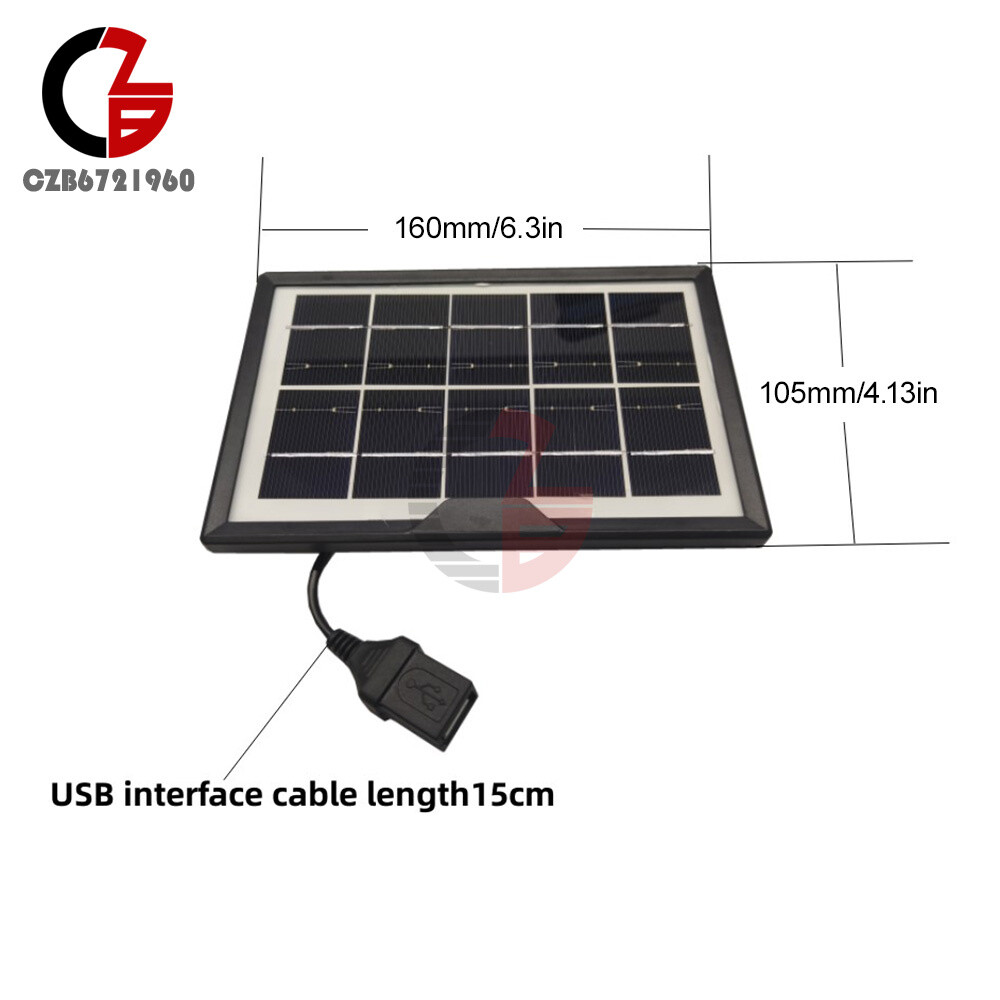 5V 1.8W 360mA Solar Panel with USB female for USB charging small desk lamp bulb