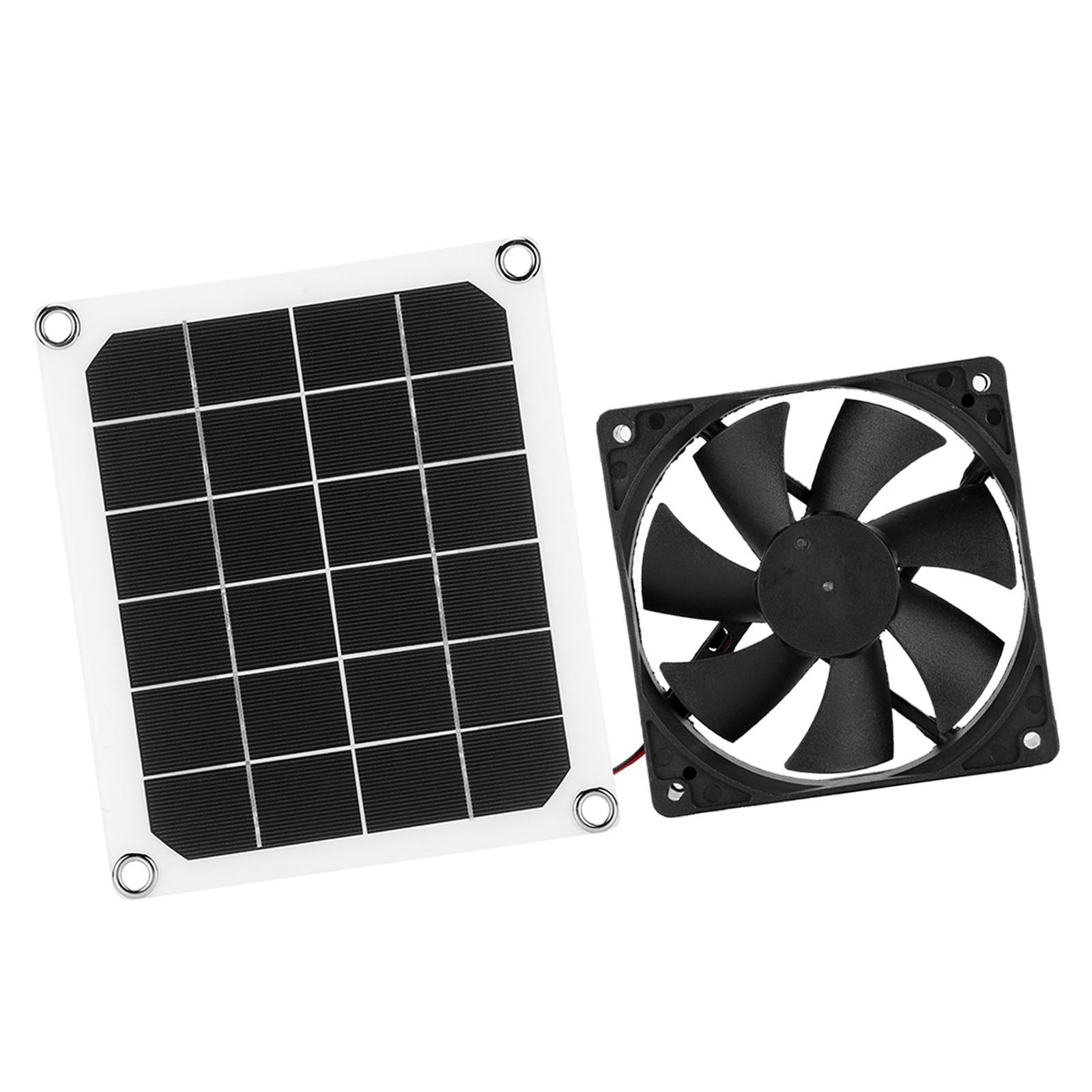 10W Solar Powered Fan Kit Solar Panel Waterproof DC Exhaust Fan For Chicken Coop