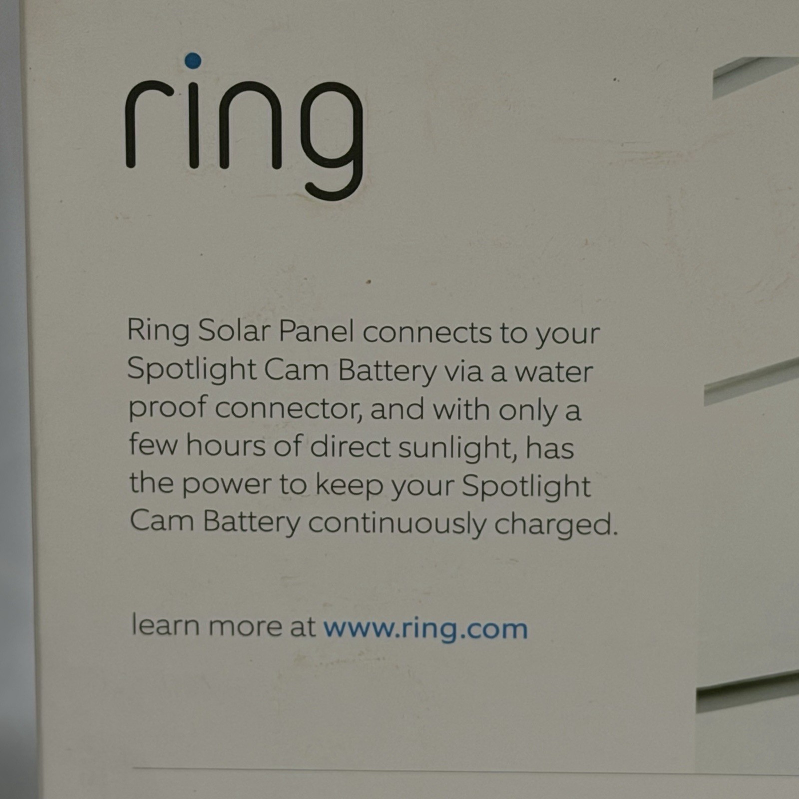 NEW Ring Solar Panel for Ring Spotlight Cam Battery Camera NIB
