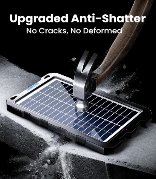 POWOXI 7.5W 12V Solar Battery Trickle Charger Maintainer Waterproof