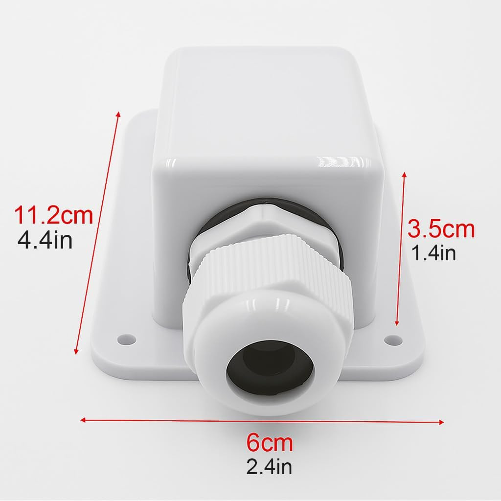 White Waterproof Solar Cable Entry Gland, Single Cable Entry Gland for All Cable