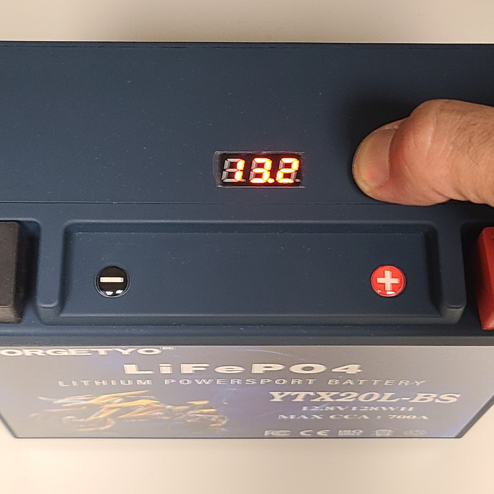 YTX20L-BS Motorcycle 10AH Lithium Battery Blue LiFePO4 700A ATV Jet Ski 10AH