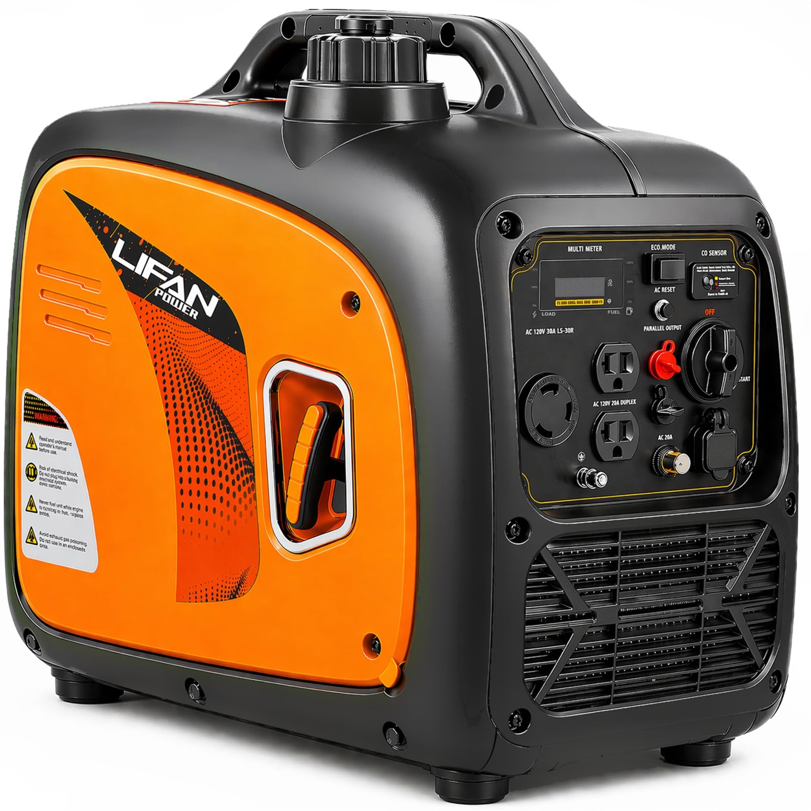 LIFAN 3500W Portable Inverter Generator for Home Backup, Super Quiet Gas Powe…