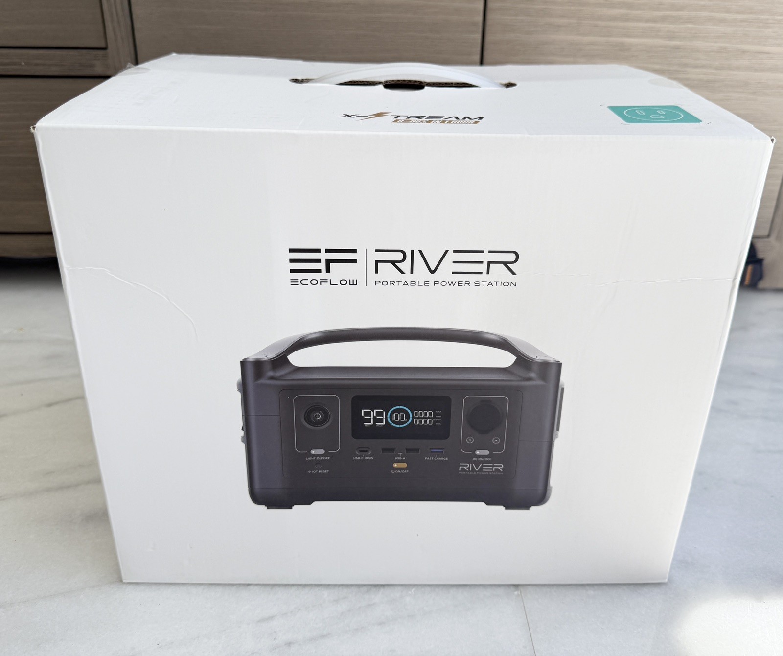 NEW Eco Flow RIVER 600 Portable Power Station EF4 Camping Outdoor Back-Up RV