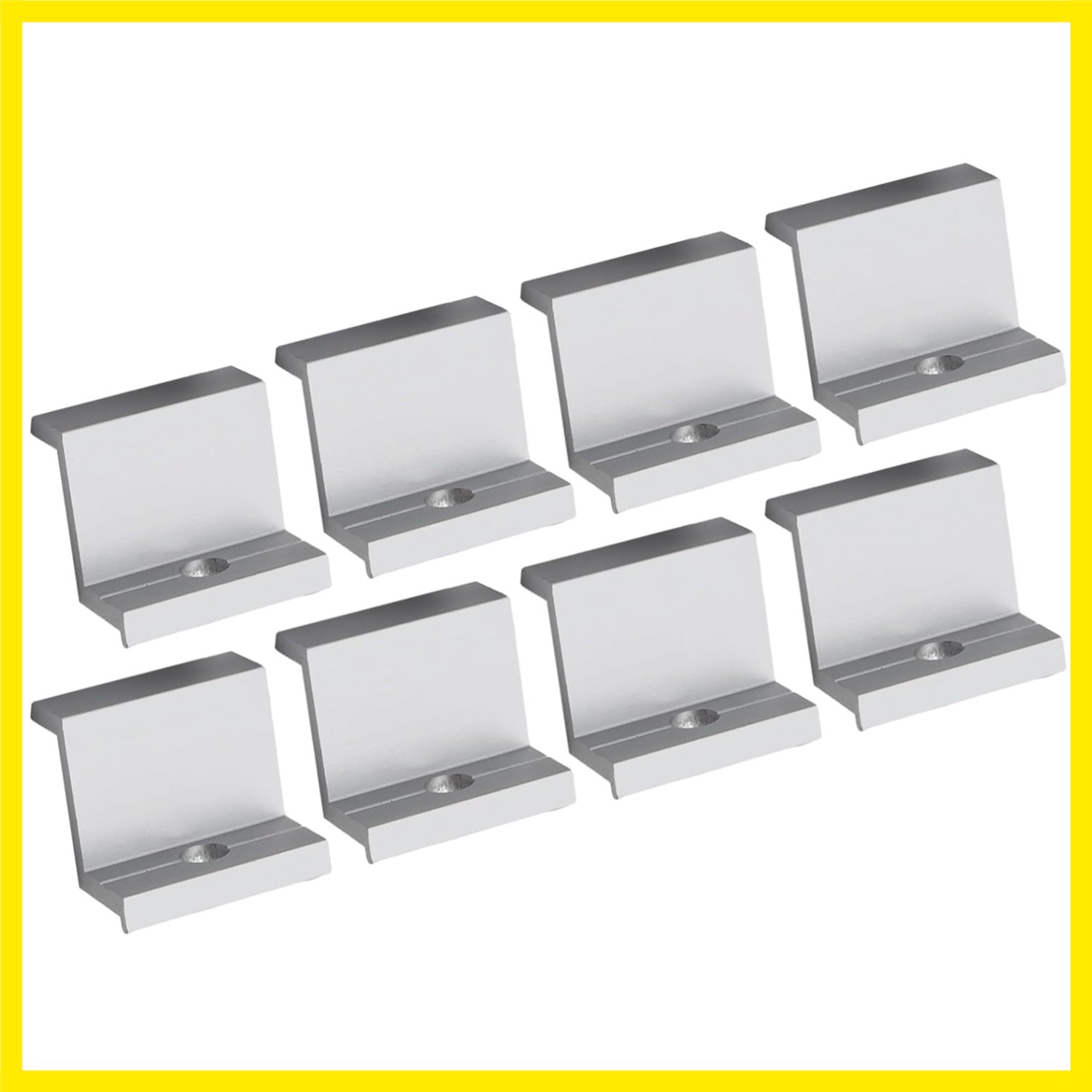 10 Pcs Aluminum Solar Panel End Clamps Mounting Hardware Kit PV Module Frame …