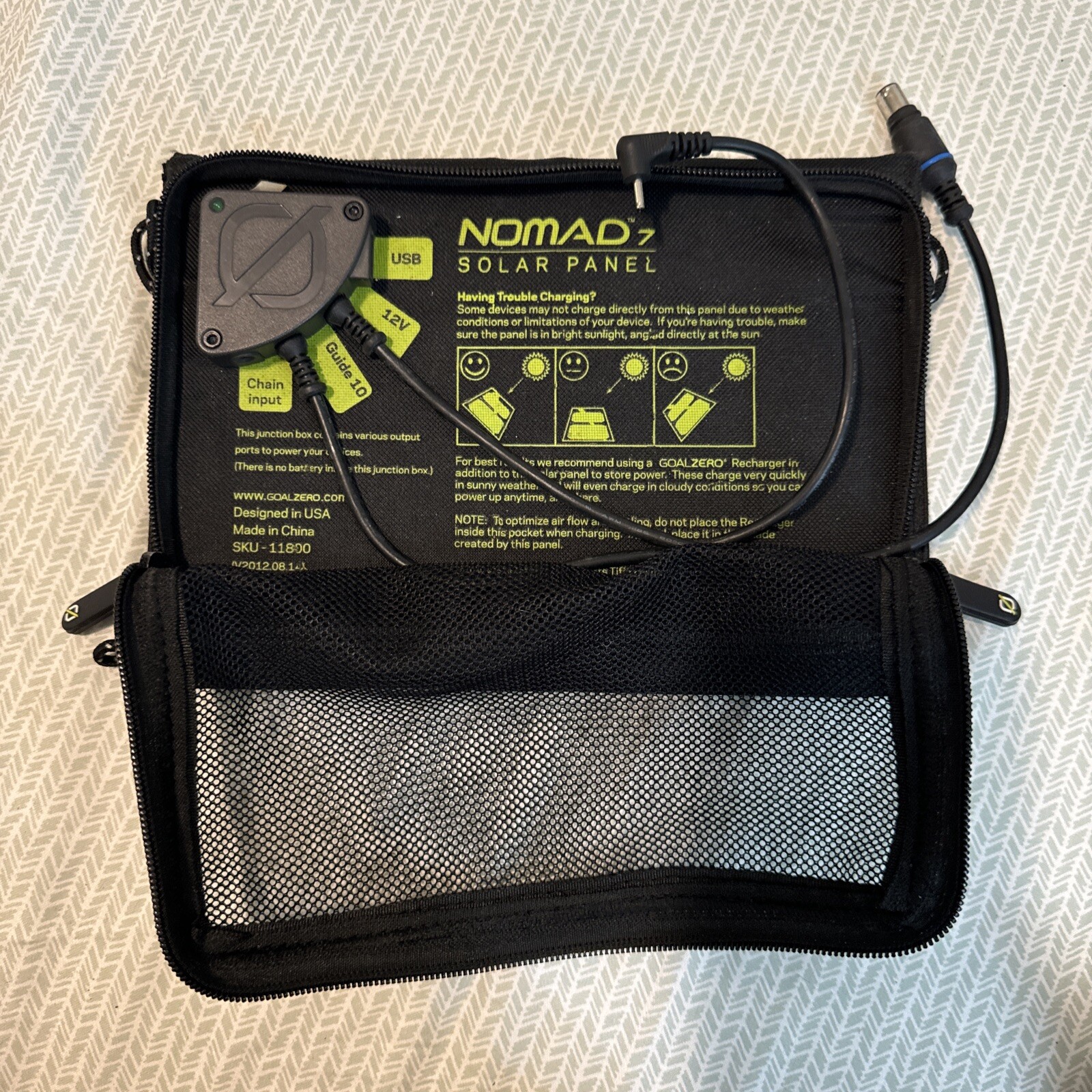 goal zero nomad 7 solar panel