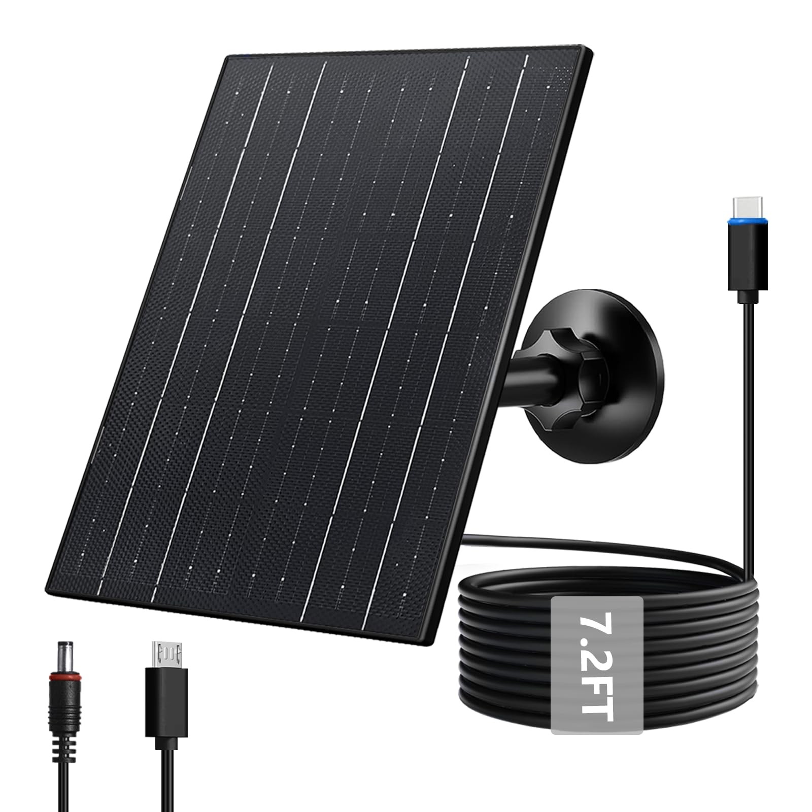 USB C Solar Panel for 5V Rechargeable Battery , 10W Solar Charger with Micro …