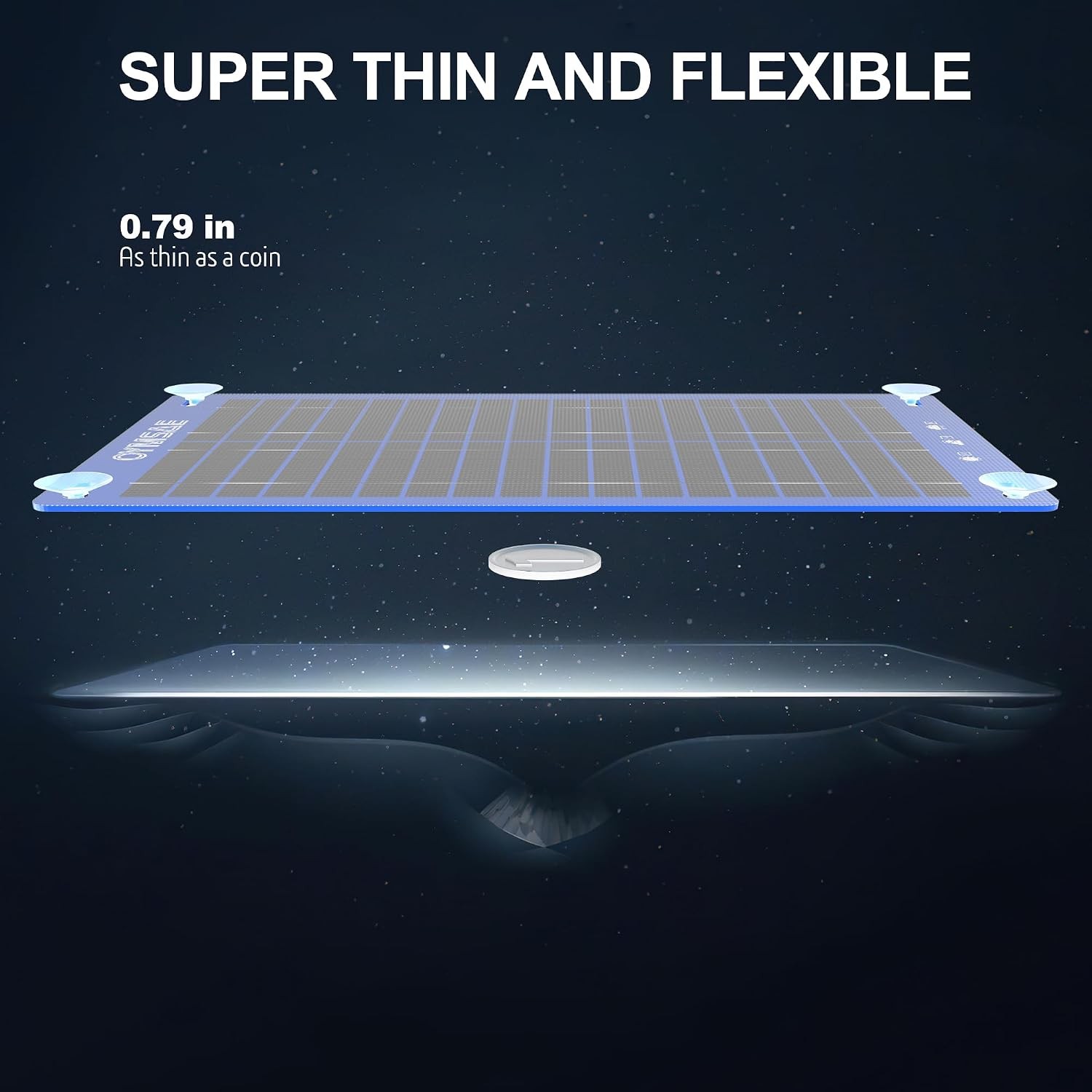 12V Solar Car Battery Charger 12W Portable Trickle Charger Main & Solar Power
