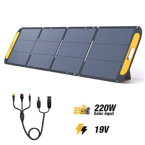 VTOMAN VS200 Portable Solar Panel 200W 19V, 23% Efficiency Foldable Solar Panel