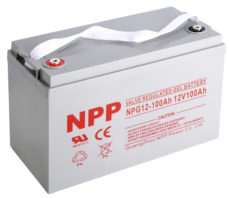 NPG12-100Ah 12V 100Ah Gel Rechargeable Battery For Solar,Marine,RV
