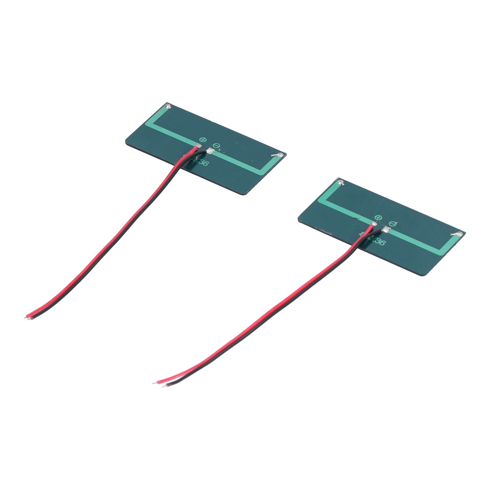 2Pcs Solar Panel Module Polysilicon Micro Glue Power Solar Cells 68x36mm 0.3W 5V