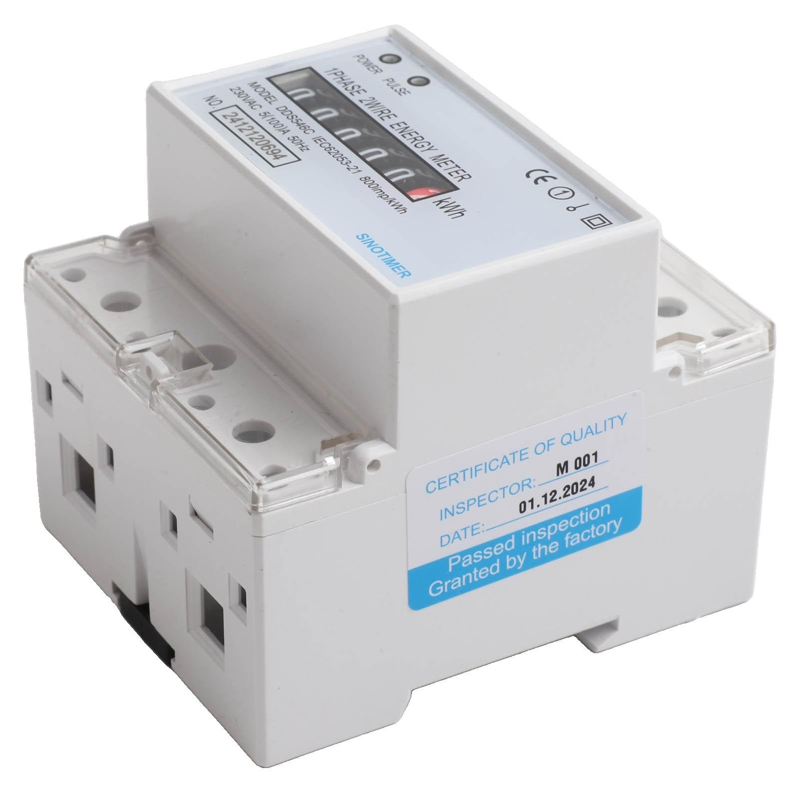 Current Rating Wattmeter 100A with Clear LCD Display for Low Light Use