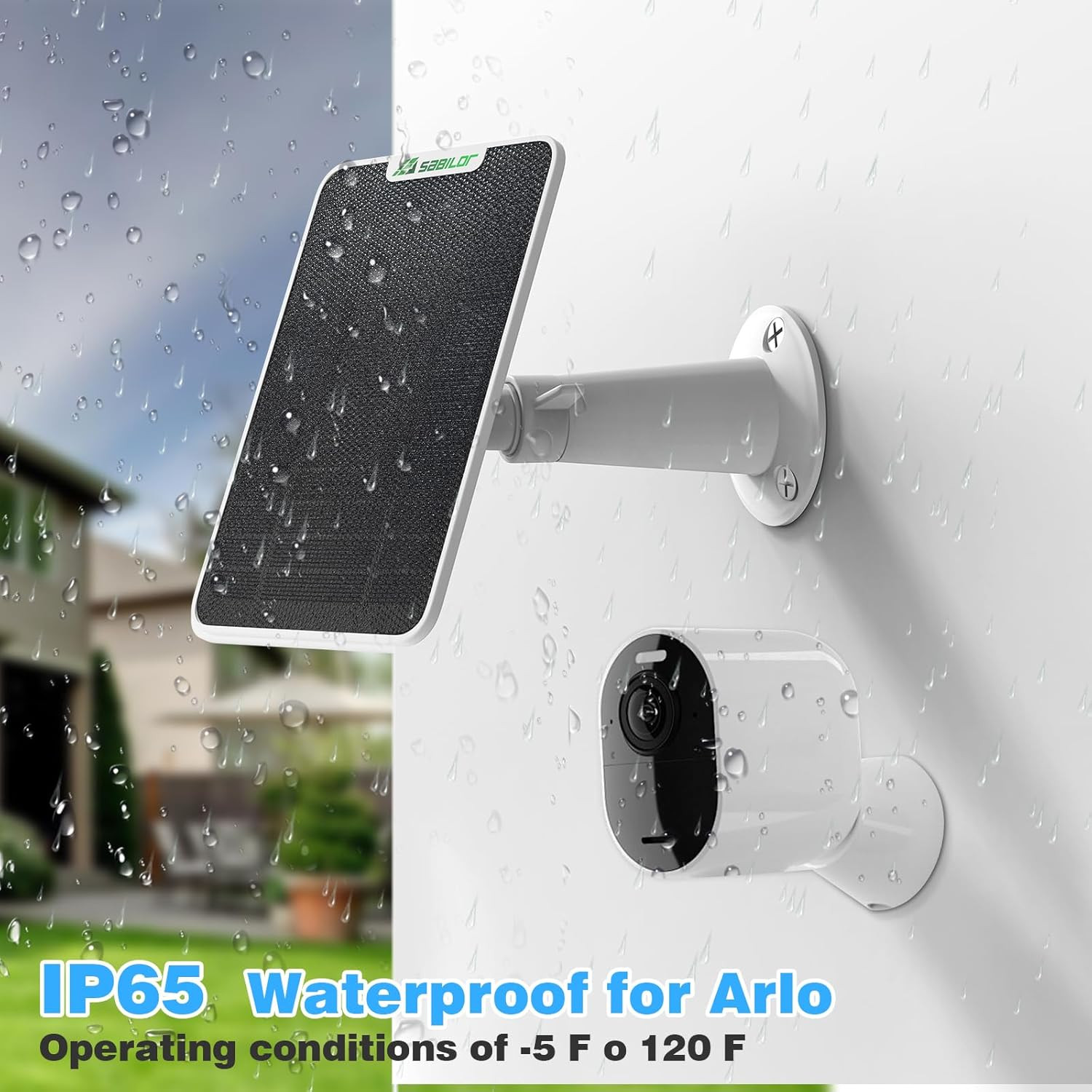 3 Pack 6W Solar Panel for Arlo Pro 5S/Pro 4/Pro 3/Pro 3 Floodlight/Ultra 2/Ultra