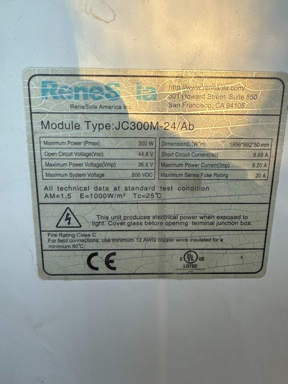 (480) ReneSola 300W Used Solar Panel | Full Truck | Freight or Free Pickup