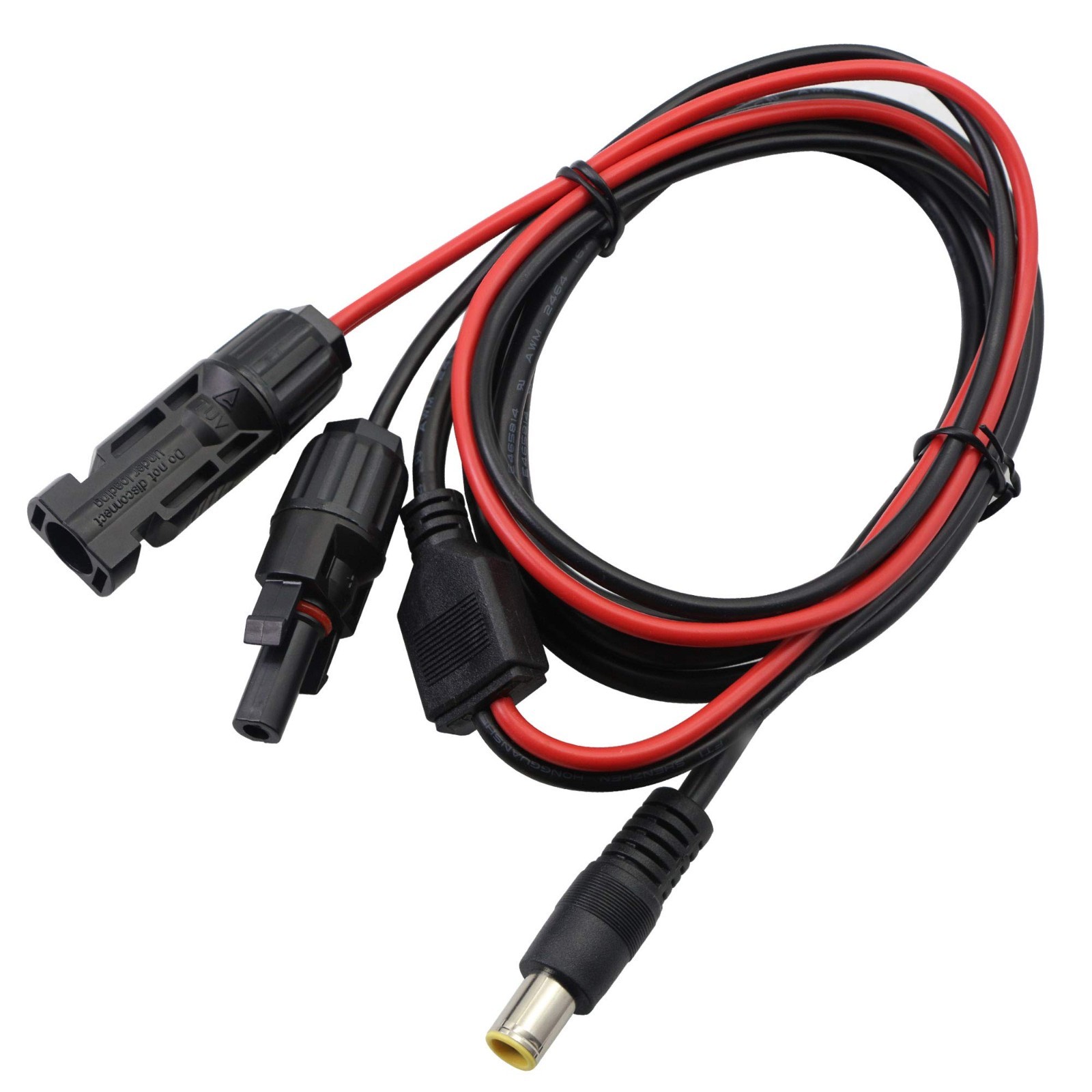 Solar Panel Connector to DC 8mm Adapter Cable, 16 AWG Converter for Power Statio