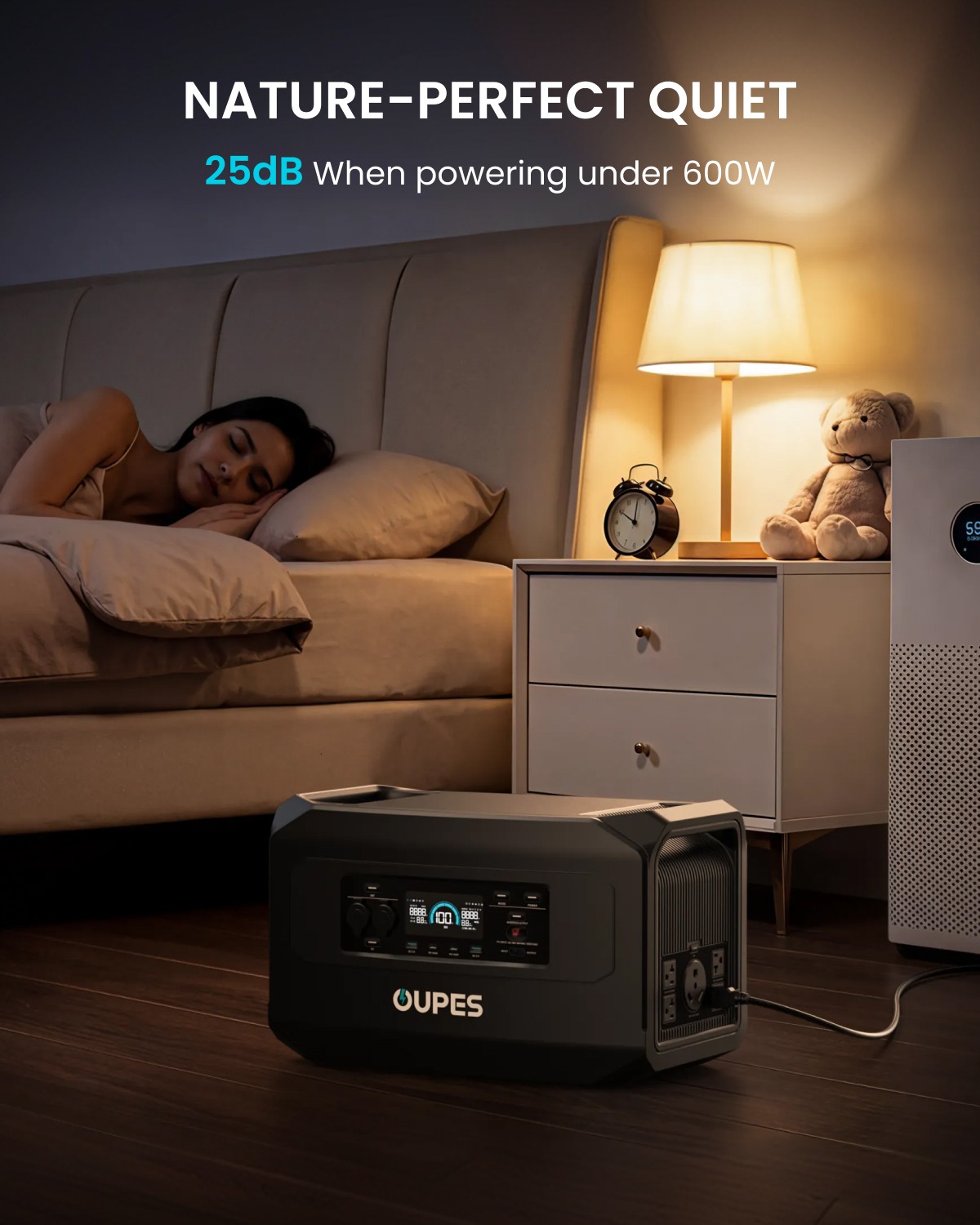 OUPES 2048Wh Mega 2 Pro Portable Power Station 2500W Solar Generator LiFePO4