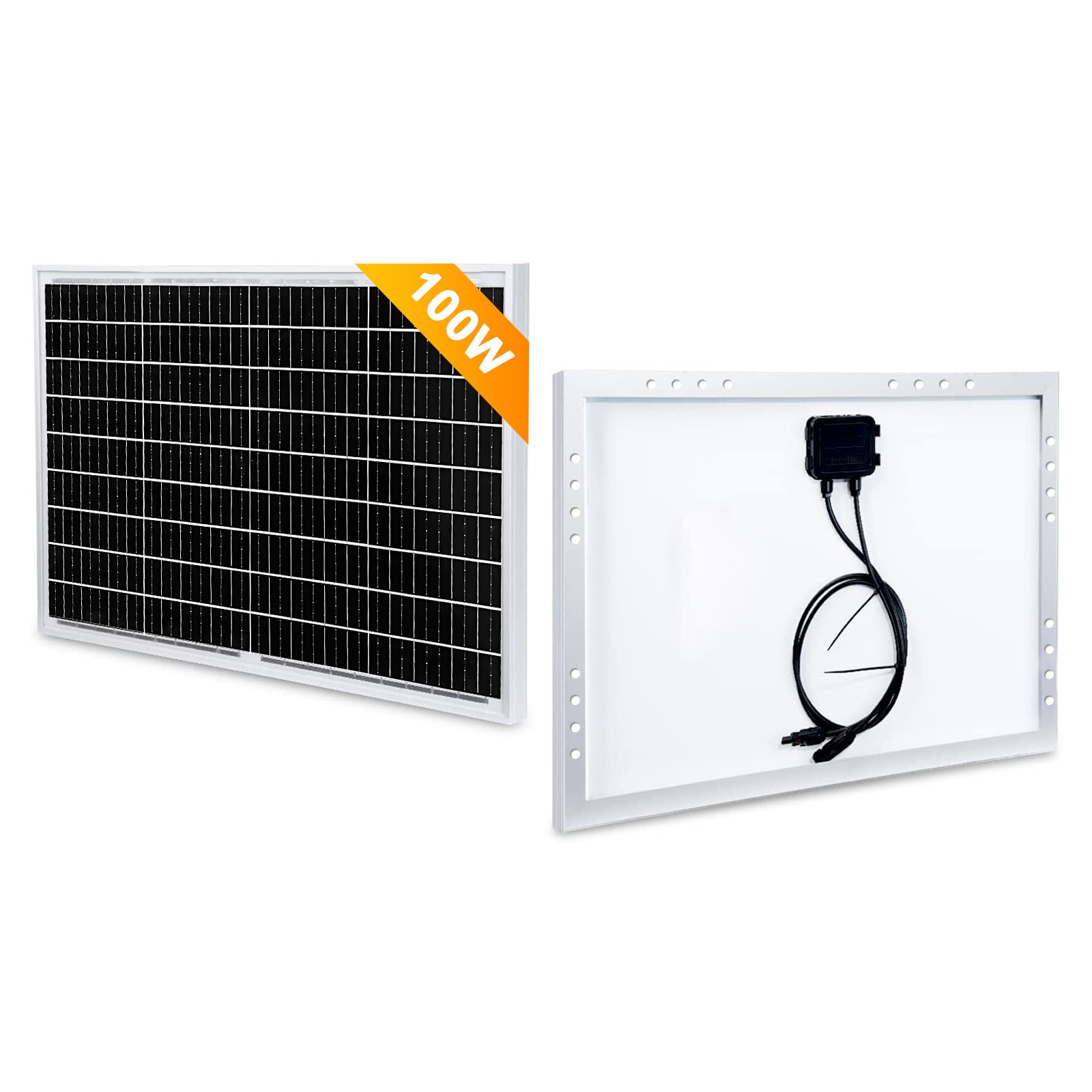 100W Solar Panel High Efficiency Mono Solar Module for RV Camping Boat Home
