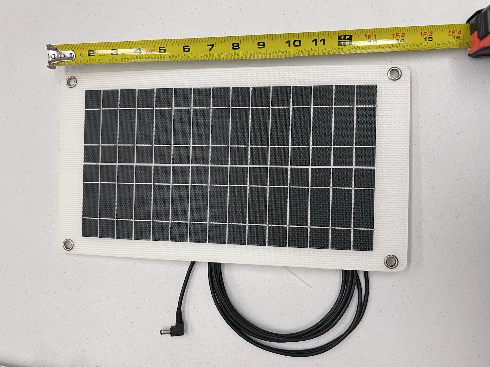 Flexible Solar Panel Approx. 8–10W 12V DC 5.5mm Connector for Solar Light Camera
