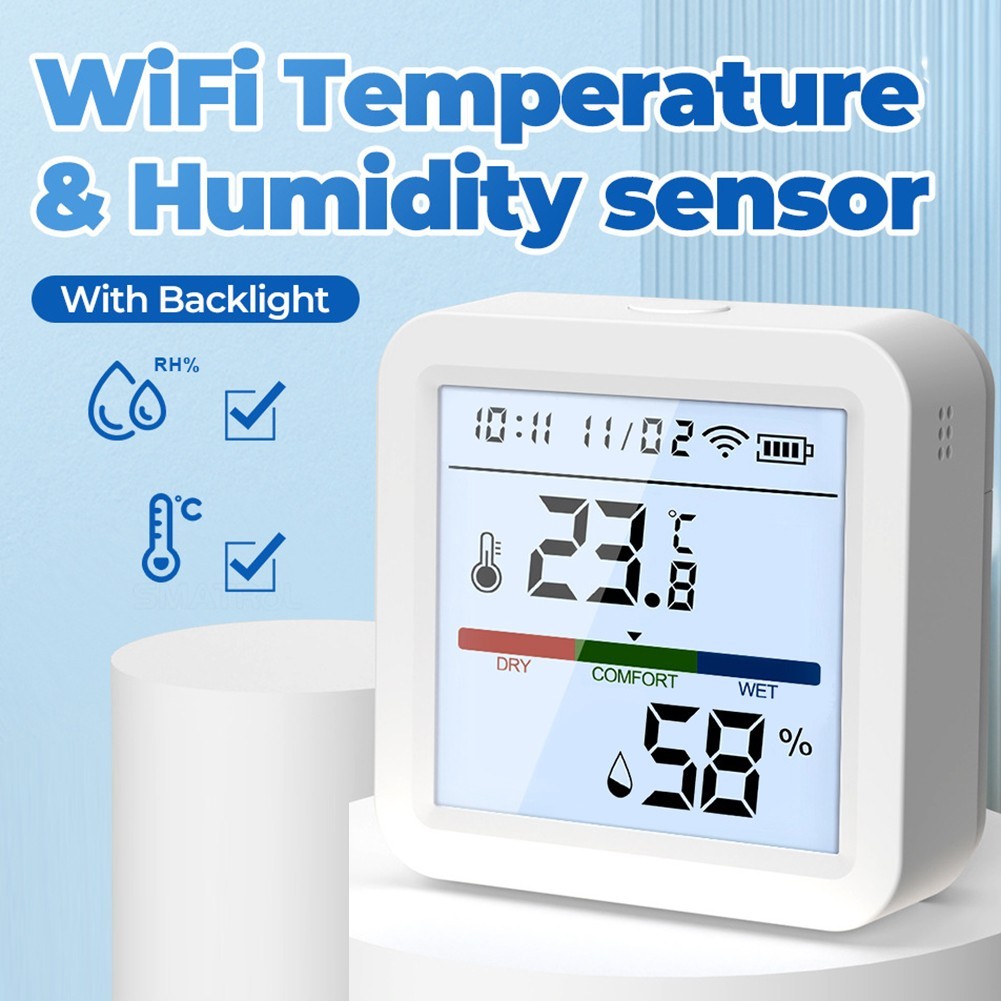 For Tuya For Zigbee Temperature Humidity Sensor for Indoor Climate Control