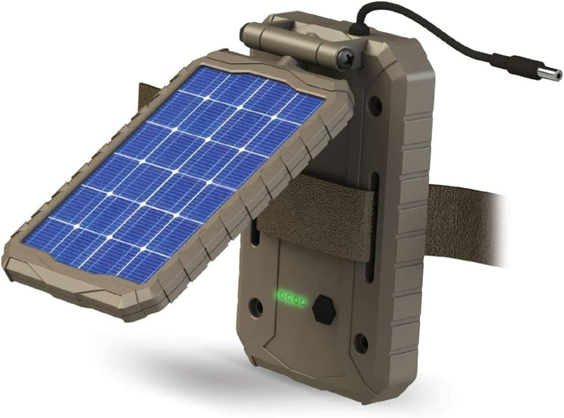 Durable Sol-Pak Solar Battery Pack, 12V Solar Power Panel, Rechargeable Battery