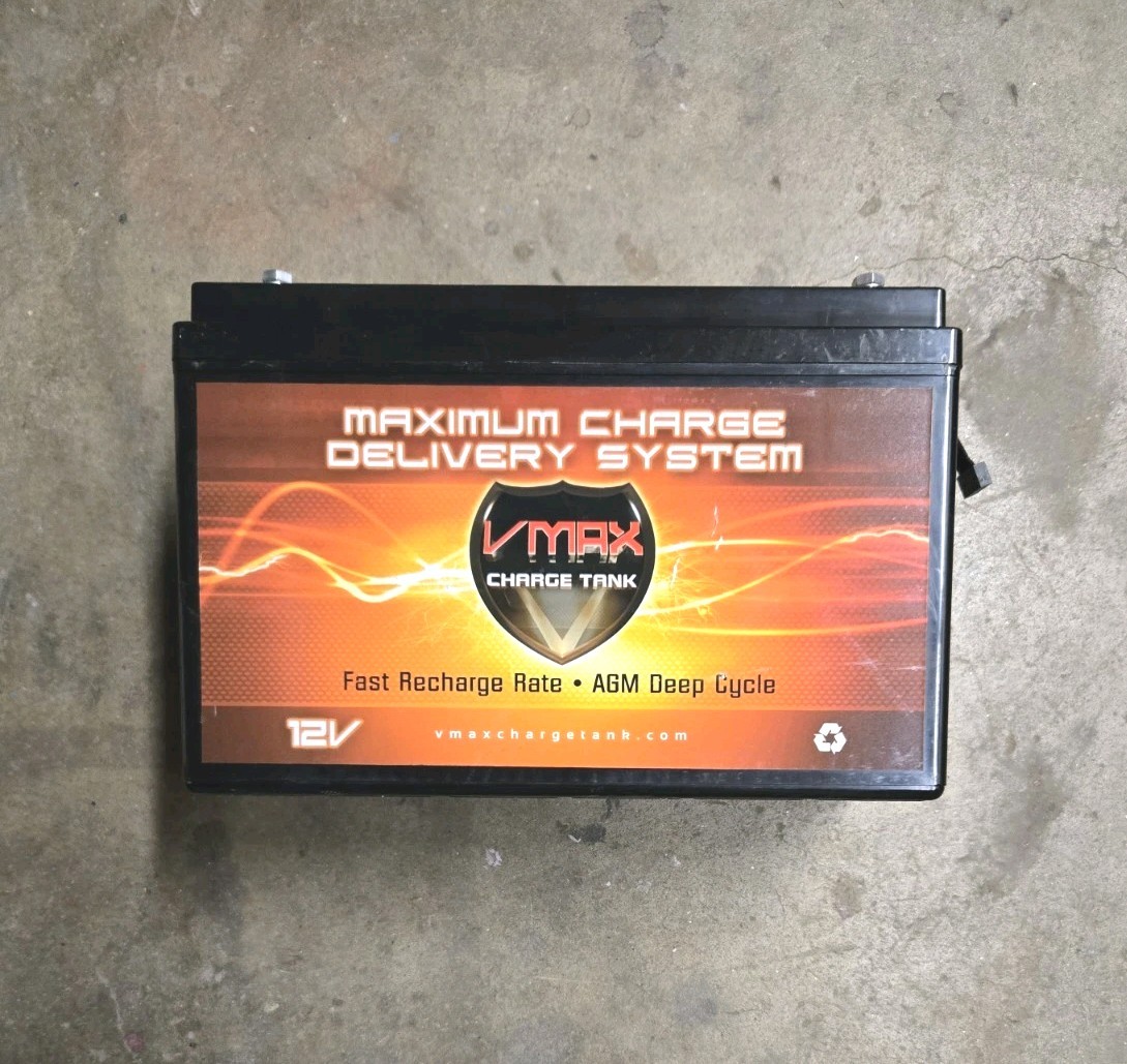 VMAX SLR125 AGM Deep Cycle 12V 125AH Battery for Synthesis Renogy PV SOLAR PANEL
