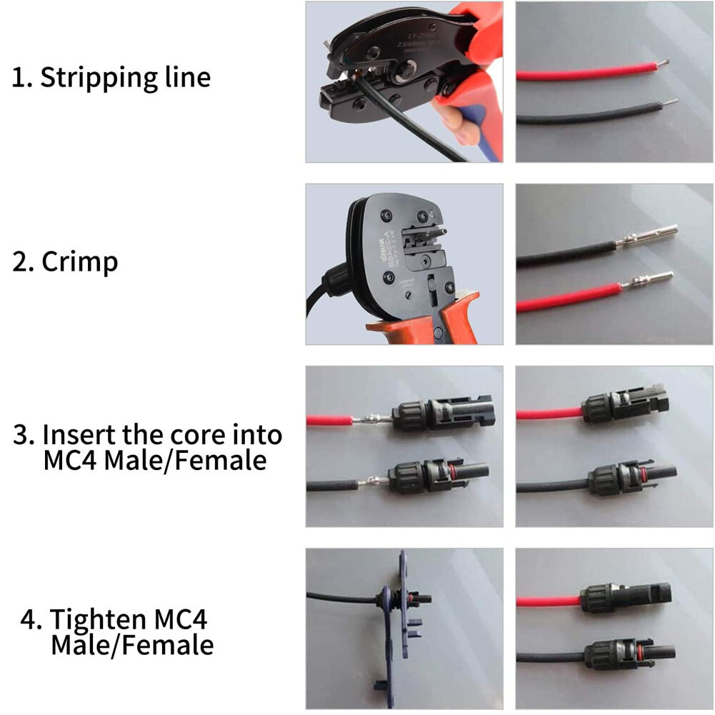 20 Pairs 30A Male Female M/F DIY Solar Panel Wire Cable Connectors Waterproof
