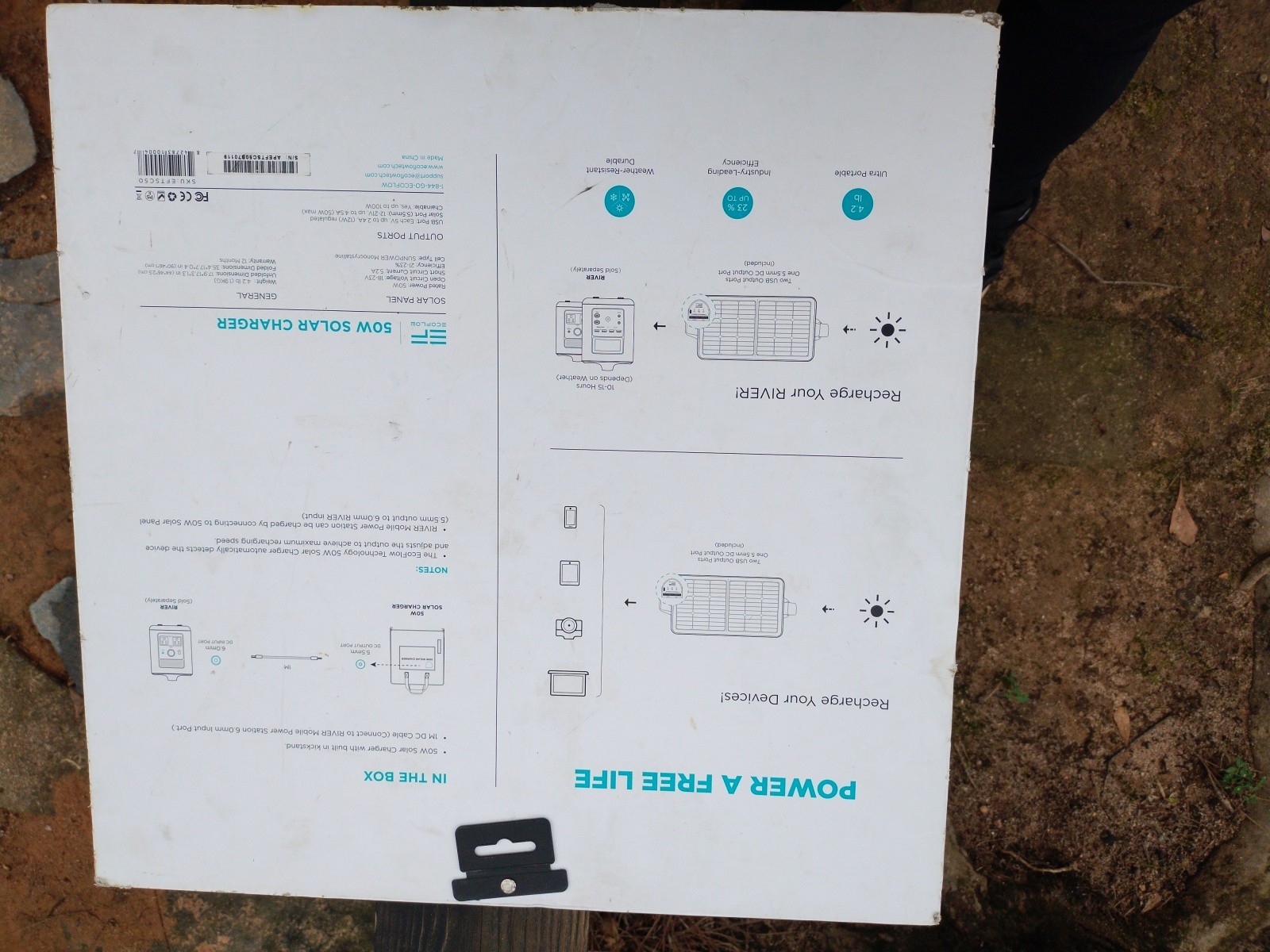 50 watt solar panel charger 18v
