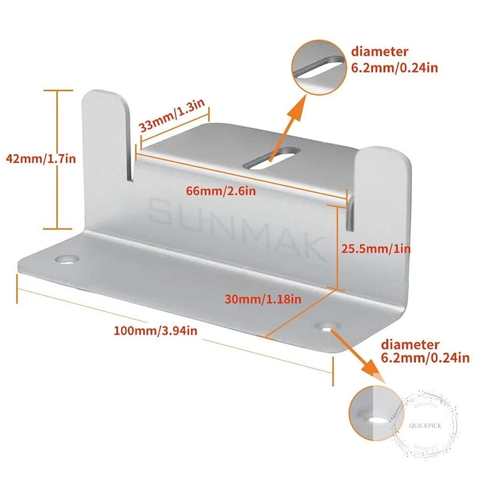 16 Units per Set Solar Panel Mounting Z Brackets, Solar Panel Mounting Brackets