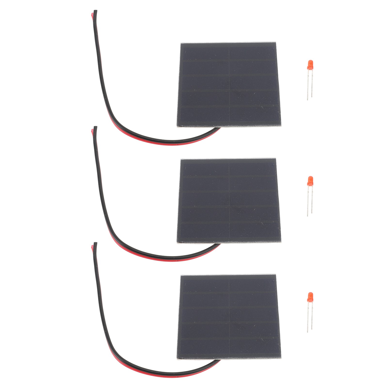 ˜3 Set Small Solar Panels Professional 1W Monocrystalline Silicon High Effici