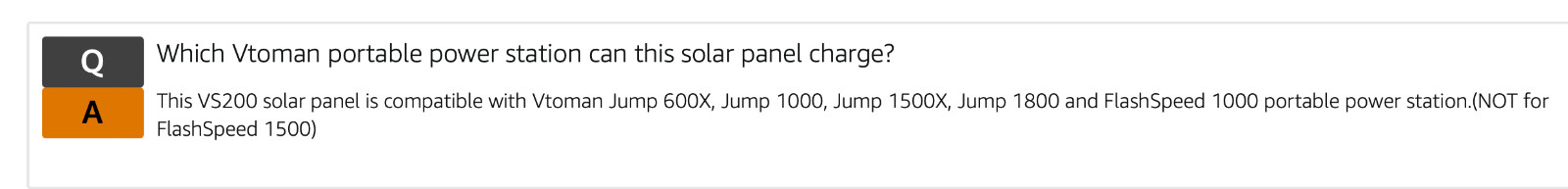 VTOMAN VS200 Portable Solar Panel for Power Station, 200W/19V/Foldable/IP67