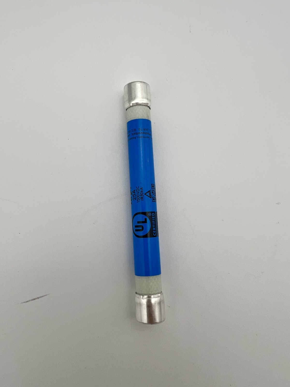 Solar PV in-line fuse 1500v 25A 10x85mm UL listed
