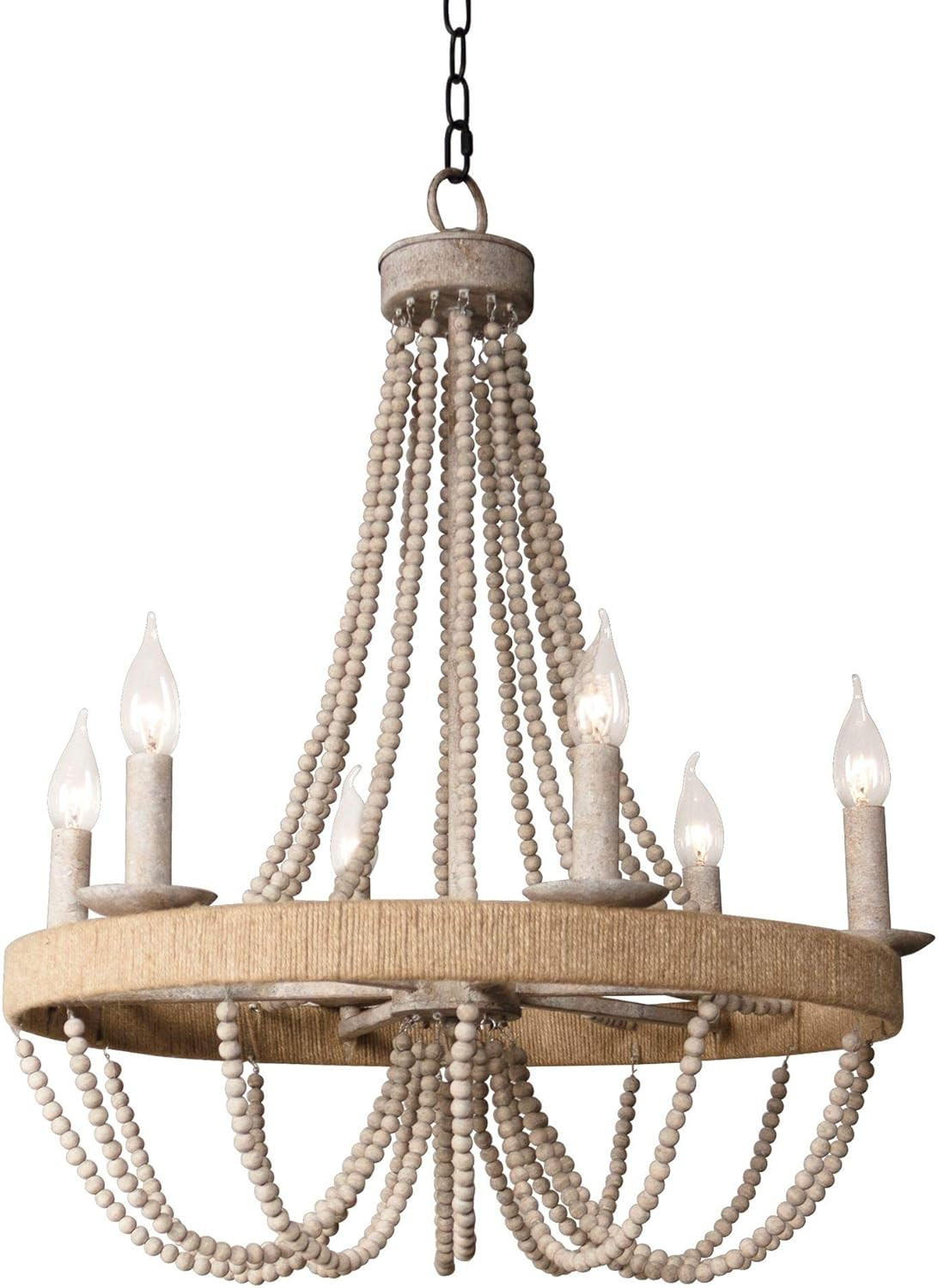 Chandeliers for Dining Room, Bohemia Chandelier Ceiling Light (39.4″), 6-Light