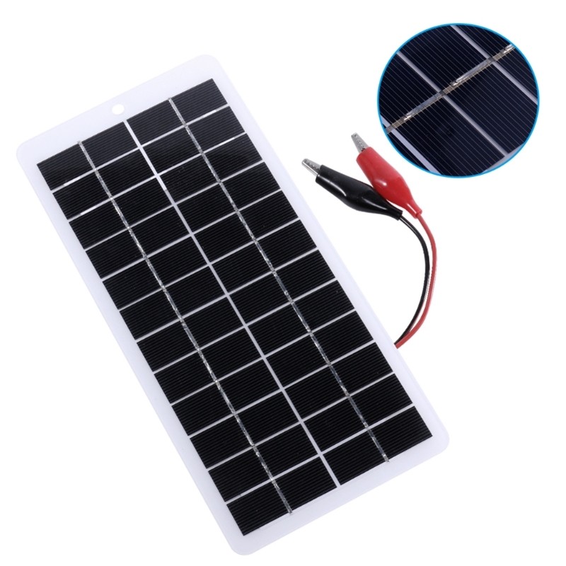 12V Solar Power Charger Polysilicon Solar Charger Plate Portable for Lamp Pump