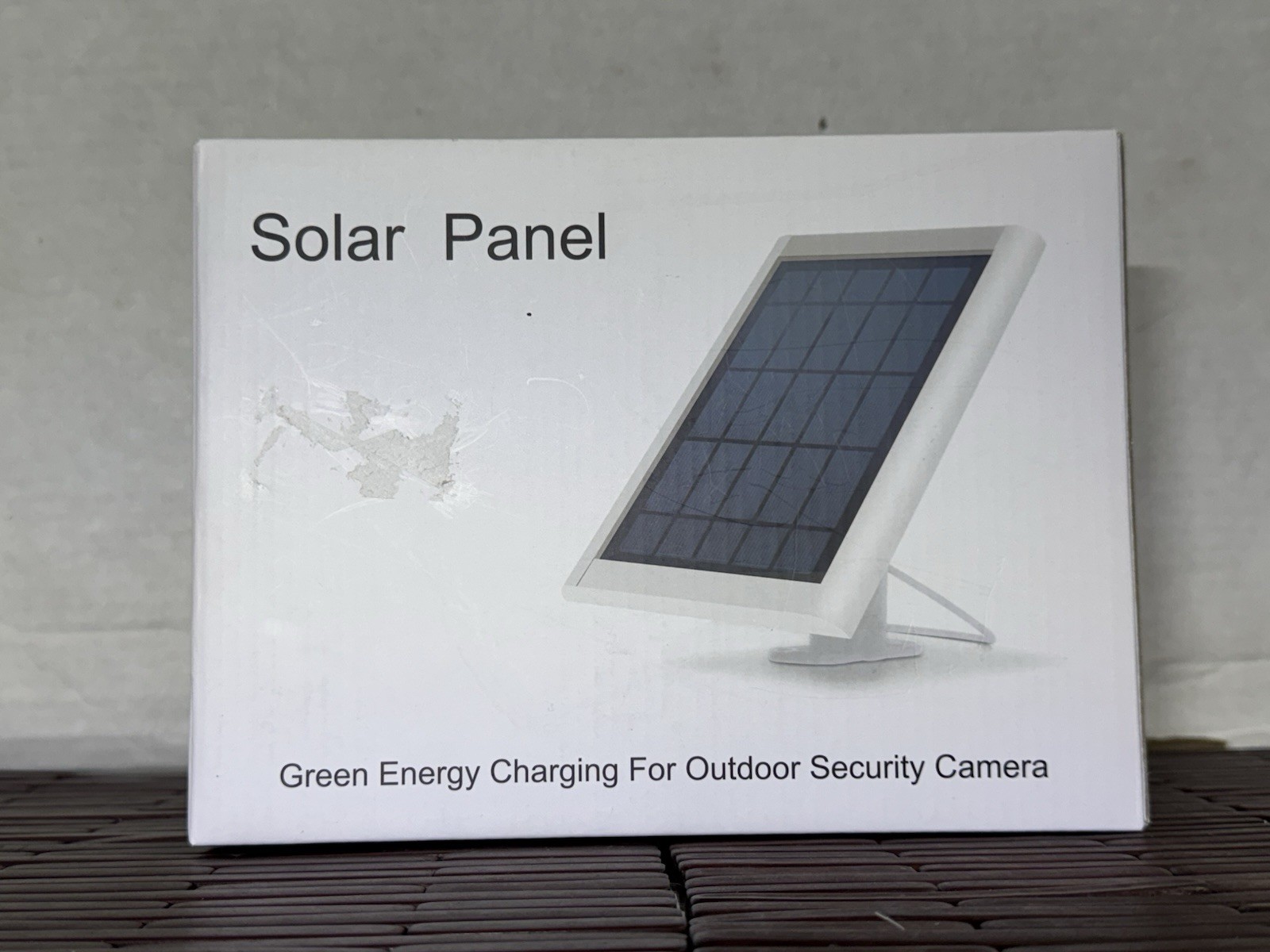 Solar Panel for Ring Spotlight Cam Stick Up Cam Reolink Argus Pro Battery White
