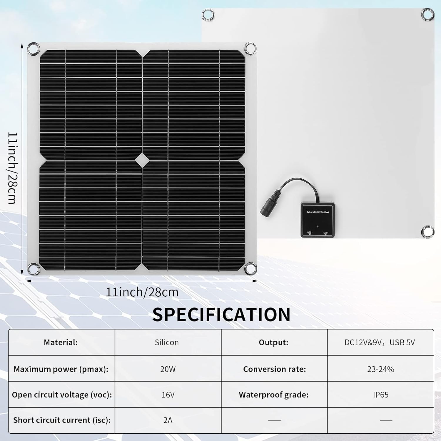 Waterproof Solar Ventilator Fan Set – 16V Power, 3 Speeds for Summer Comfort