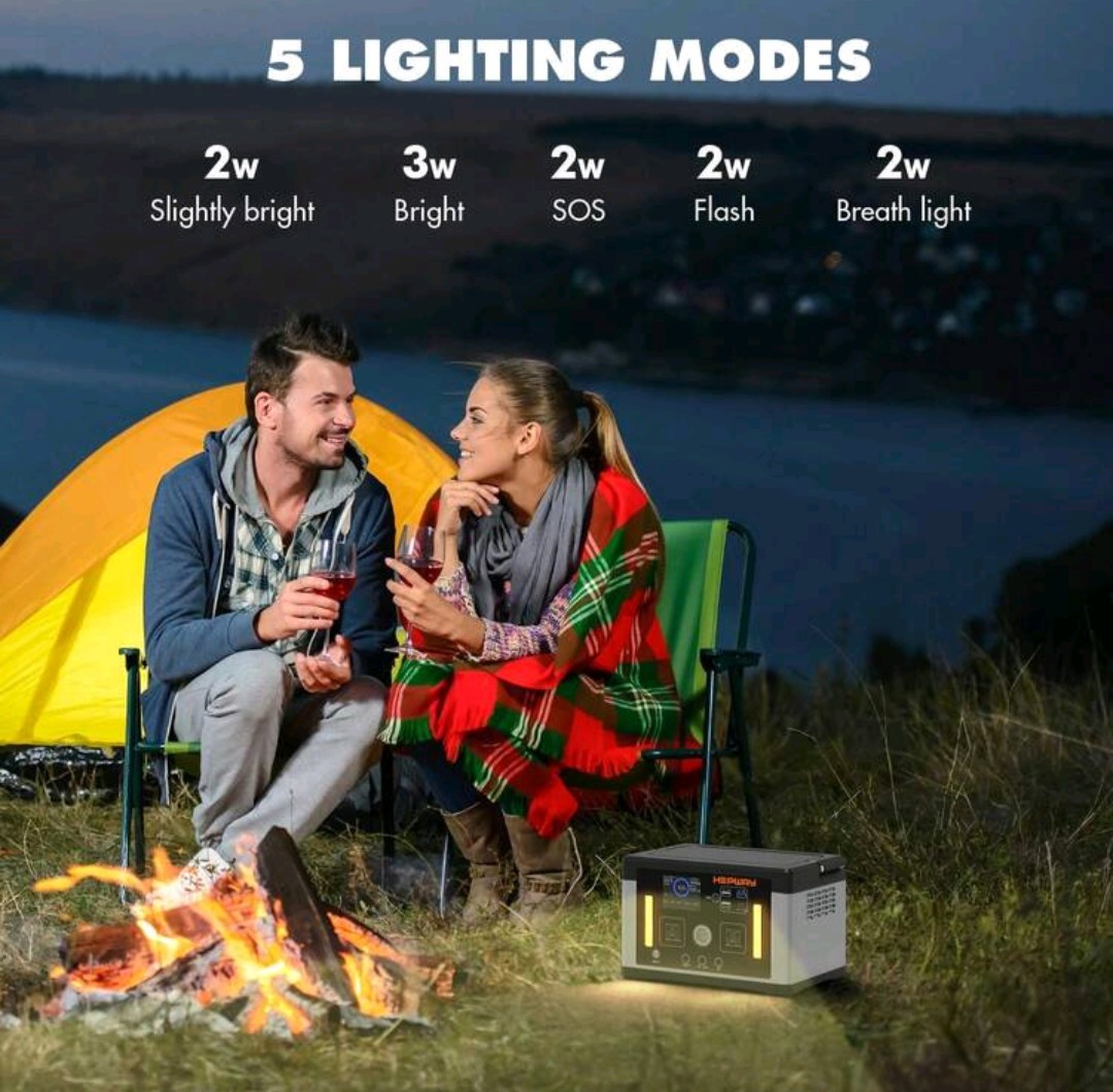 Portable Power Station 700W, 577Wh Battery Solar Generator, Power Bank 110V/ Sur