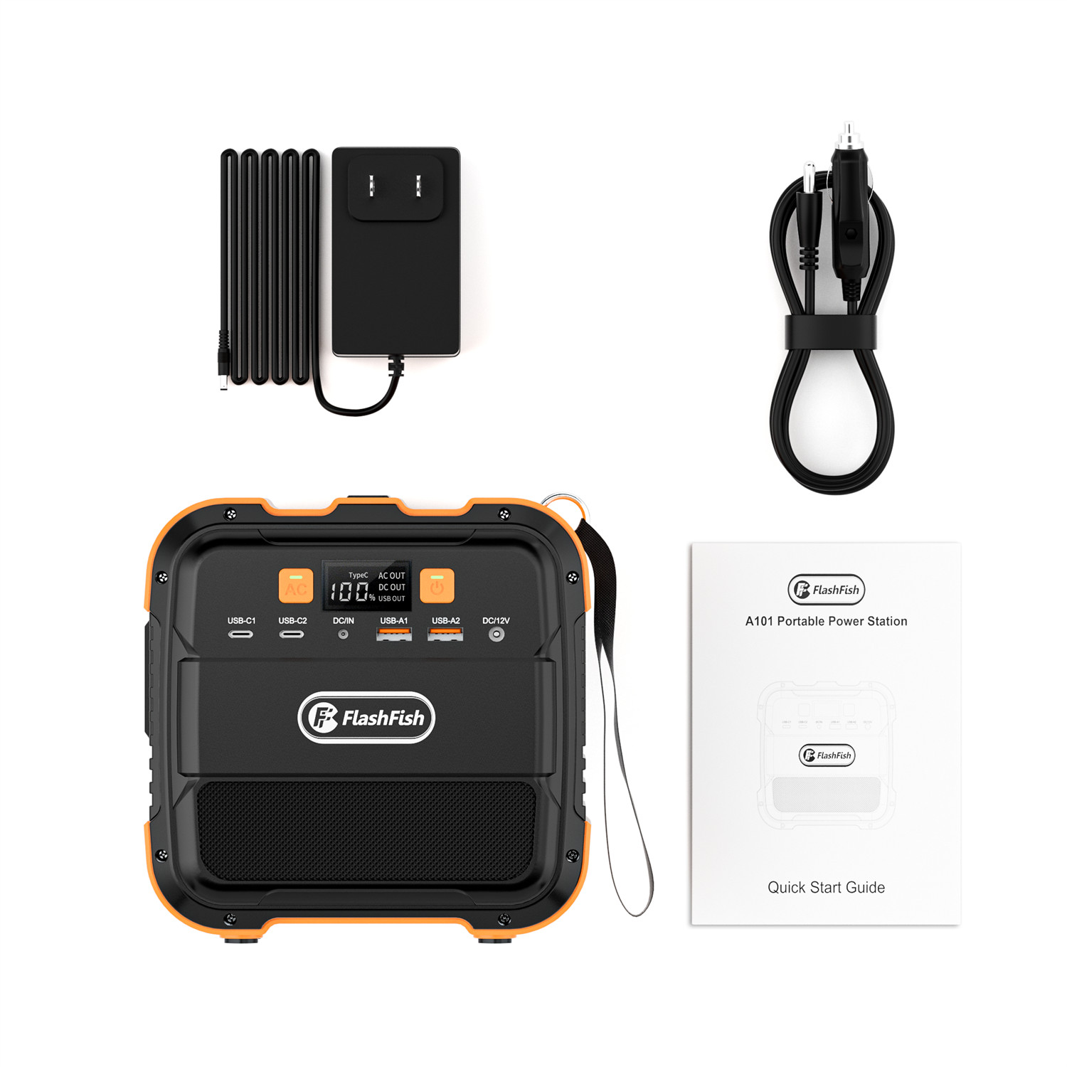 Foldable Solar Panel 60W With 98Wh Portable 120W Power Station Backup Generator