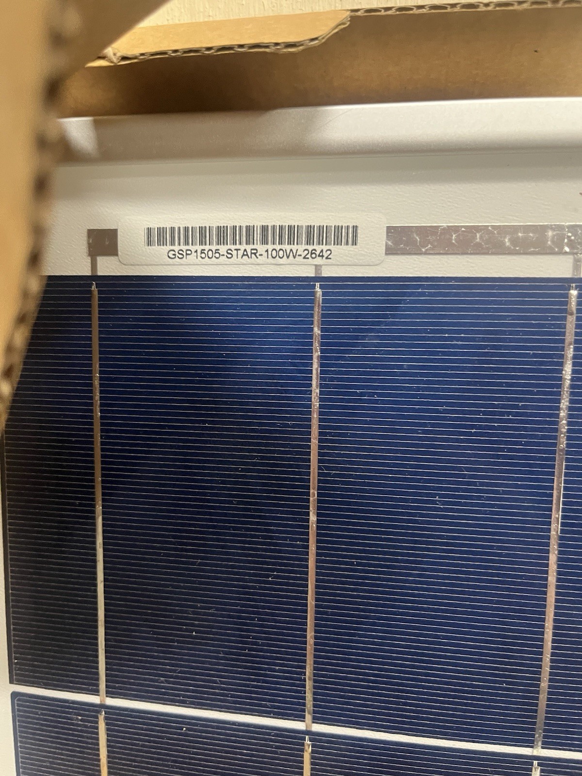 Lot Of 7 Grape Solar GS-Star-100W 12V Solar Panels Tested Open Box PICKUP ONLY